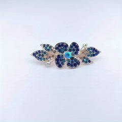 Flower Rhinestone Hair Clip Wedding Headdress Hair Barrettes Spring Clip
