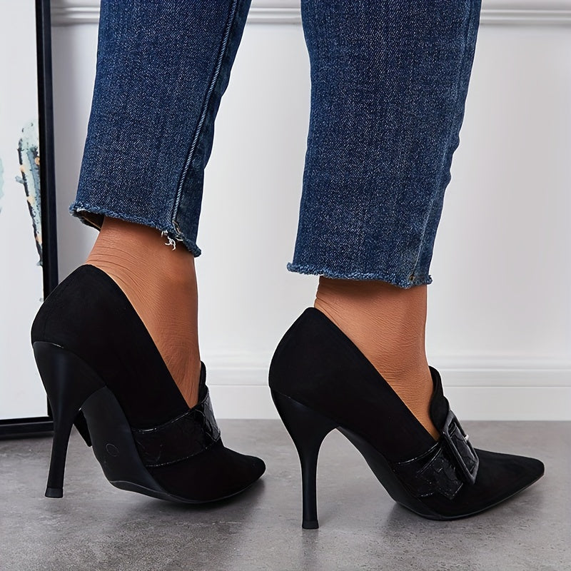 Women's Pointed Toe High Heels Slip On Stiletto Heels