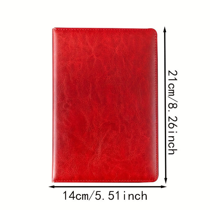 Business Notebook 200 Pages Pu Leather Notepad