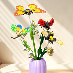 Flower Art Master Insect Flower Branch Eternal Flower Ornament Building Block