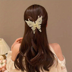Acrylic Butterfly Hair Clip Large Hair Claw Back Head Hair Clip