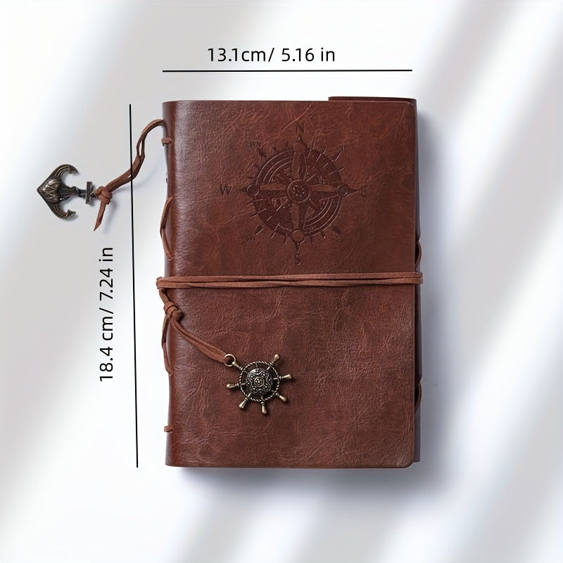 Pirate Notebook Vintage European Retro Travel Diary Sketchbook