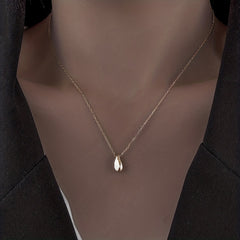 Water Droplet Necklace Female Niche Sense Clavicle Chain Wedding Accessories