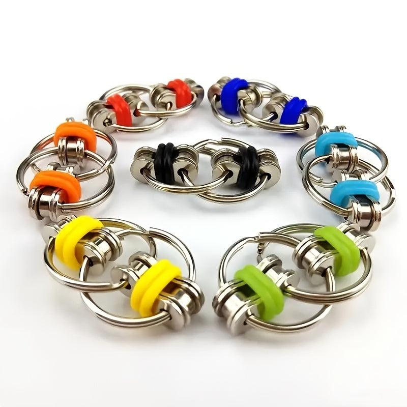 Metal Key Chain Decompression Chain Fidget Cube Vent Toy