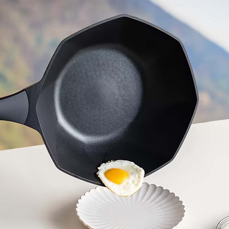 Nonstick Octagonal Frying Pan with Lid - Outdoor Cooking Supplies