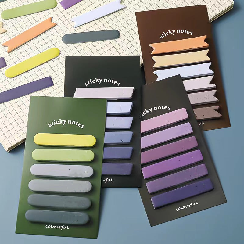 120pcs Morandi Gradient Stickey Notes Set