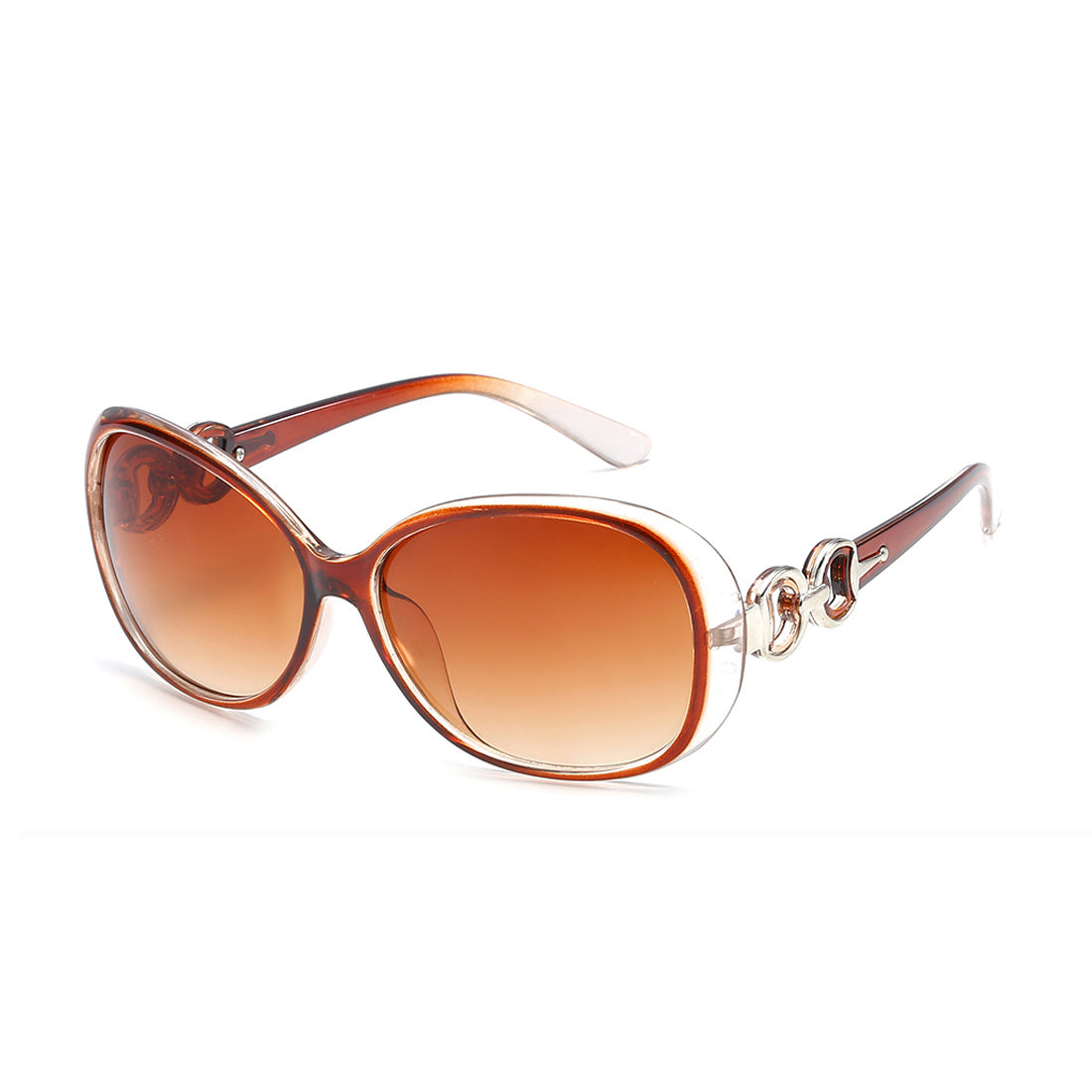 ENSARJOE Vintage Sunglasses Women Big Frame UV400 Ladies Shades
