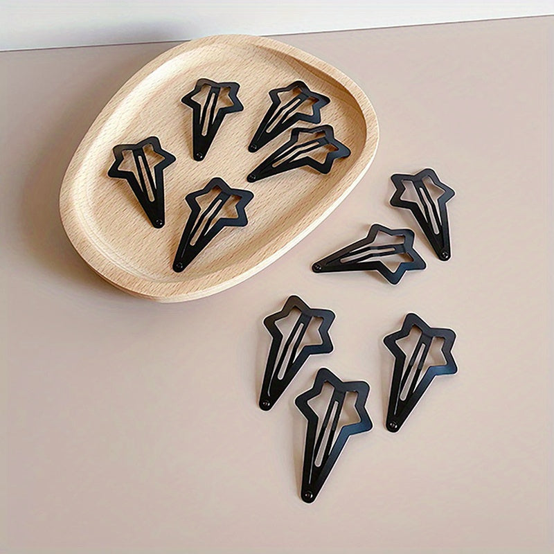 10pcs Star Hair Clip Snap Clip Minimalist Headwear Hair Accessories
