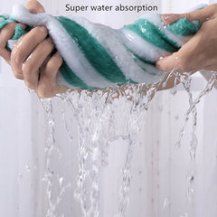 2pcs Striped Towel Set Soft Comfortable Hand Towel Bath Towel Absorbent Towels