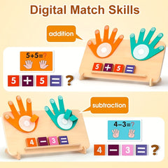 Wooden Arithmetic Learning Board for 3-yr-old Kids