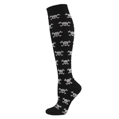 1pair Christmas Element Compression Stockings for Outdoor Activities