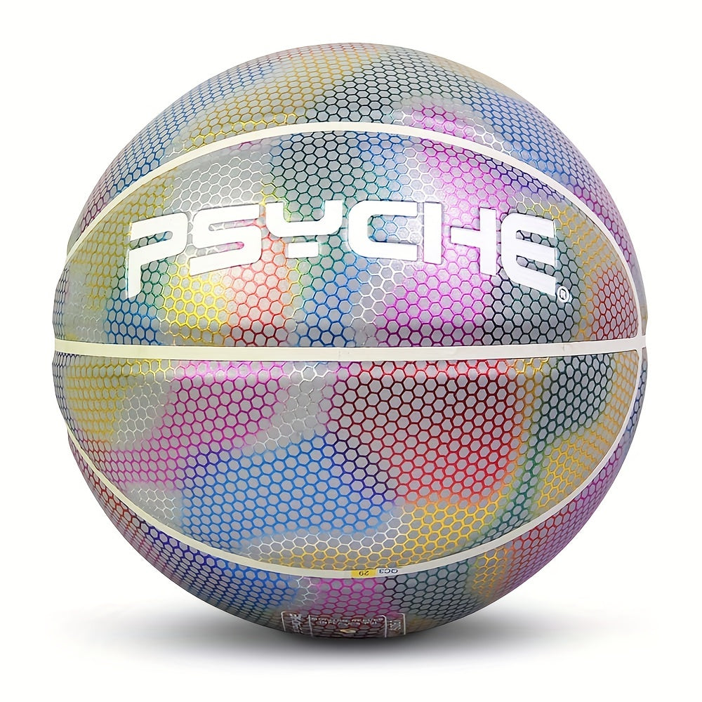 Reflective PU Basketball Size 7 Indoor Outdoor Practice