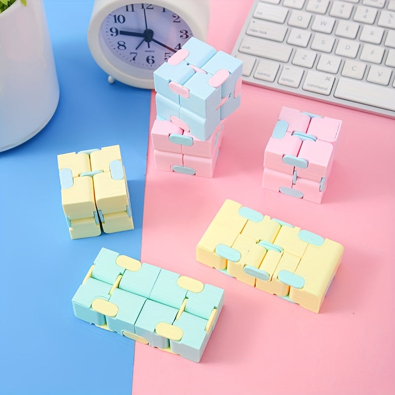 8pcs Infinity Flip Cube Toy Smooth Flip Mechanism Durable Plastic