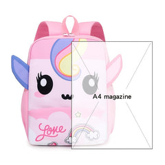 Cartoon Unicorn Backpack for Kindergarten School