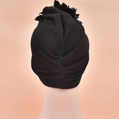 Women Hat Flower Turban Cap Bag Head Wrap Solid Hair Cap for Women