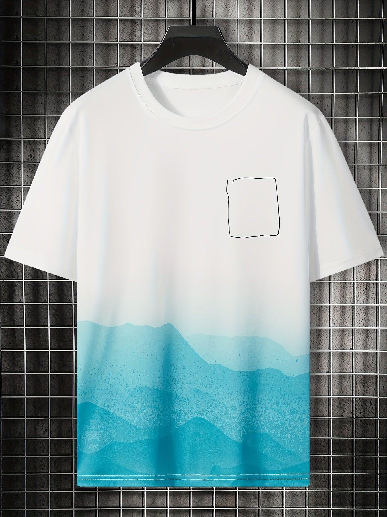 Desert Pattern Men's Casual Round Neck T-shirt