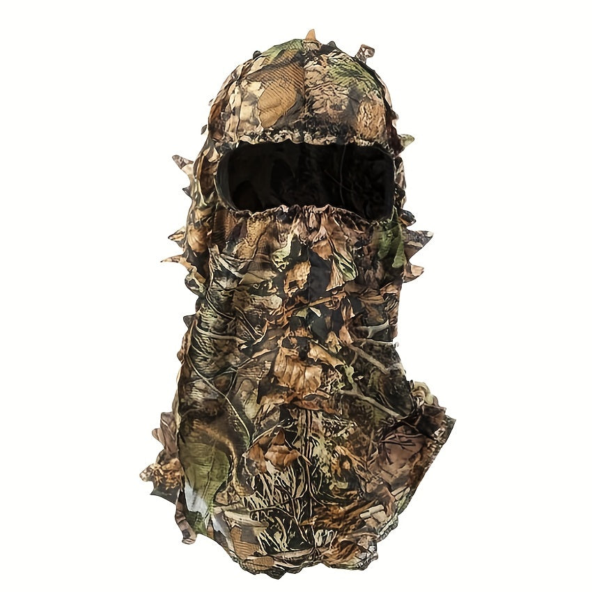 Ghillie Camouflage Leafy Hat 3D Full Face Mask Headwear Turkey Camo