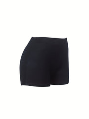 Faith Print Skinny Shorts Women's Casual Shorts