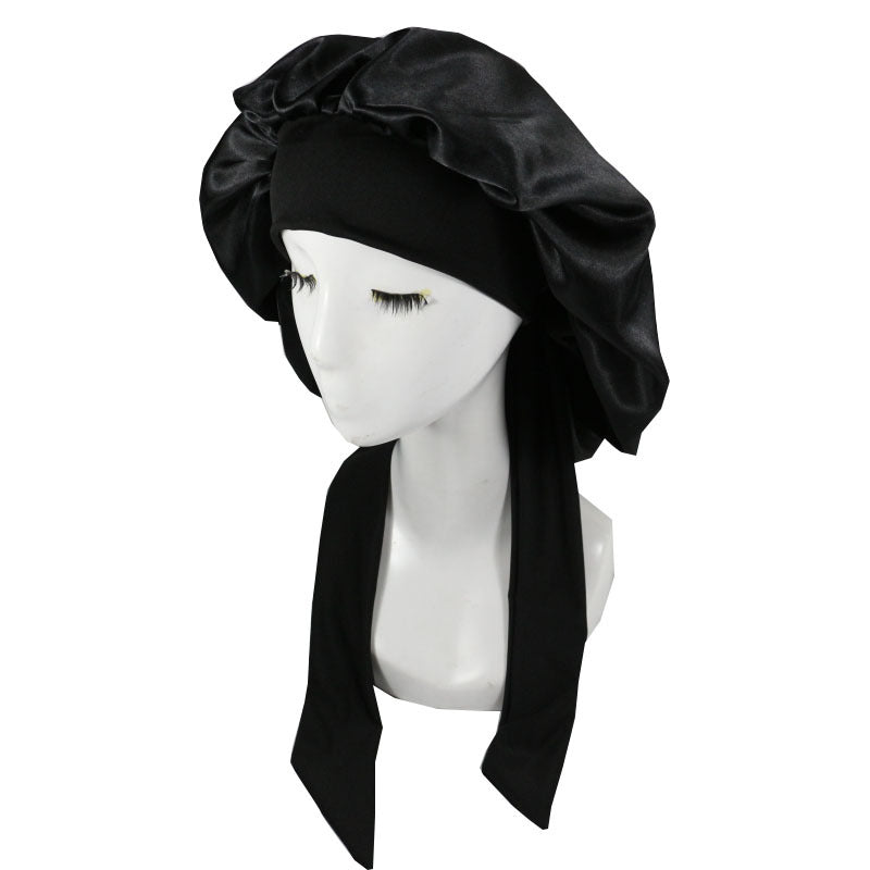 Silk Shower Caps For Women Night Cap Waterproof 
