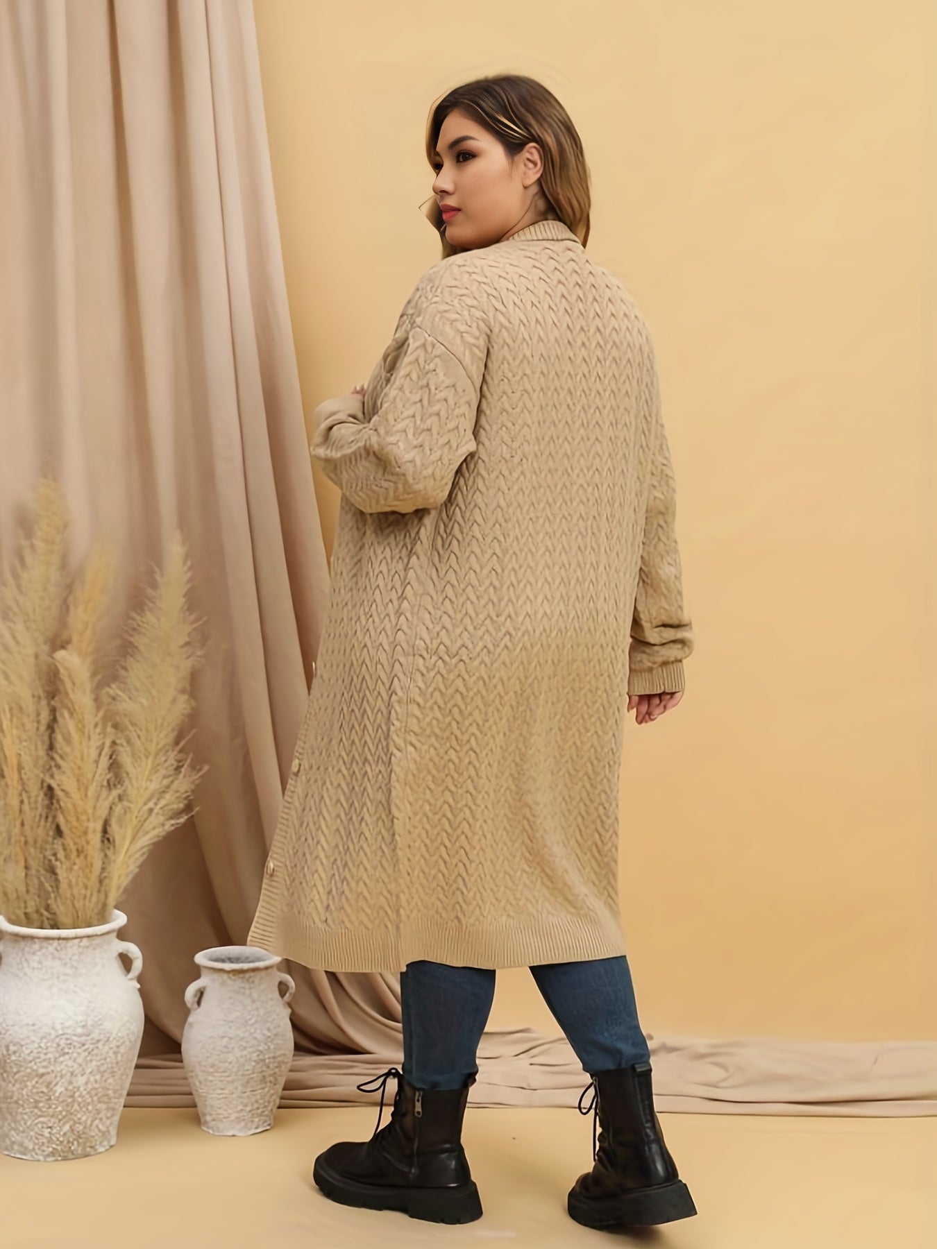  Women's Long Sleeve Button Up Cardigan