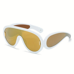 Y2K One Piece Sunglasses UV400 Sun Shades Goggles