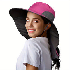 Mesh Breathable Hiking Fishing Bucket Hat with Neck Flap