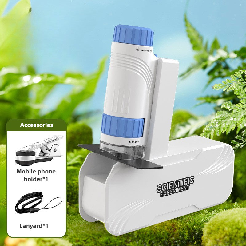 Kids' Portable Microscope with Detachable Base Compact Science Toy