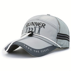 Classic Baseball Cap Summer Gauze Fishing Cap With Chin Fixed Rope