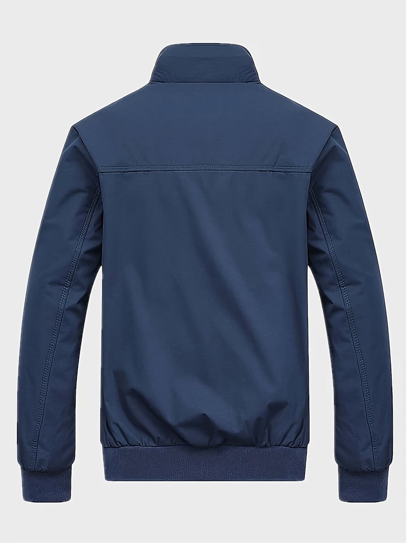 Men's Casual High Neck Zipper Jacket for Spring