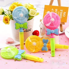 12pcs Lollipop Windmill Whistle Toy for Parties