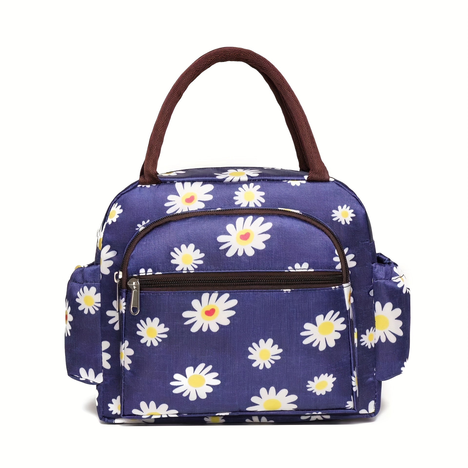 Cartoon Pattern Satchel Bag Zipper Lunch Bag for Work