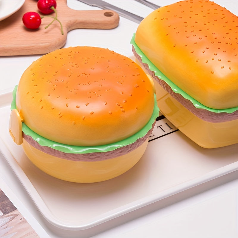 Creative Hamburger Lunch Box Microwave Safe Fruit Preservation Box