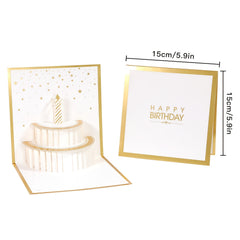 Creative Birthday Greeting Card 3D Hollow Paper Carving Blessing Gift