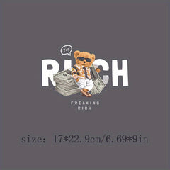 Heat Transfer Pattern for Men's Clothing DIY Patch