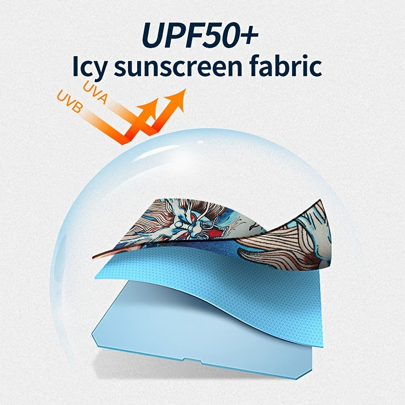 Ice Silk Tattoo Arm Sleeve Seamless Sun Protection for Outdoor Sports