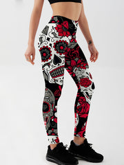 High Waisted Butt Lifting Leggings for Women, Aesthetically Printed Yoga Pants