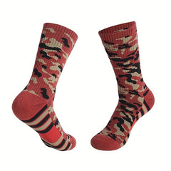 Camouflage Sports Socks for Running Hiking Basketball