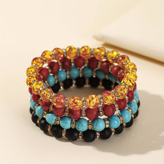 Men's Volcanic Stone Bead Bracelet