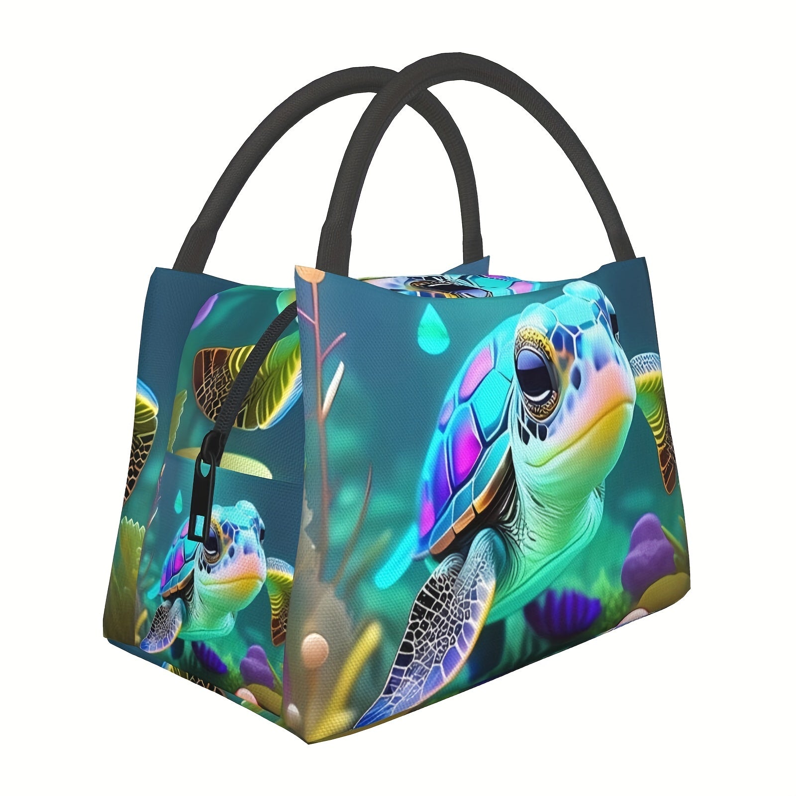 Turtle Insulated Lunch Bag Reusable Portable Cooler