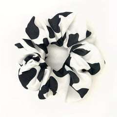 Cow Pattern Scrunchies Hair Tie Elastic Ponytail Holder