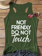  Women's Slogan Print Tank Top