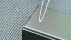 40cm Silver Plated Necklace Water Wave Chain