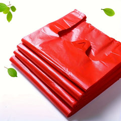 100pcs Red Shopping Bags for Business Sales