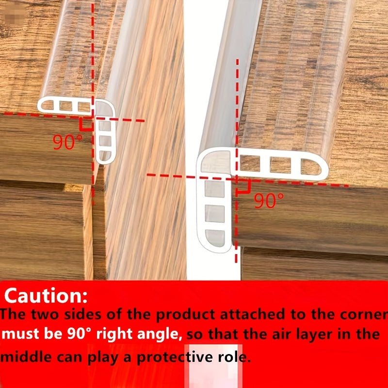 Clear Silicone Edge Protector Strip with Strong Adhesive &ndash; 201 Edge Protectors