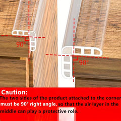 Clear Silicone Edge Protector Strip with Strong Adhesive &ndash; 201 Edge Protectors
