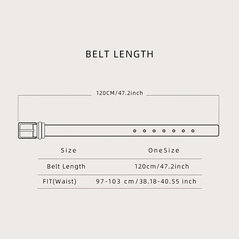 Men's Double Skulls PU Leather Belt