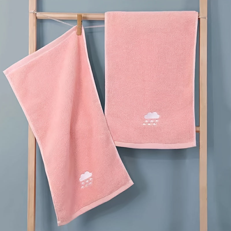 Embroidered Padded Towel for Camping