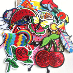 32pcs Iron On Patches For Clothing Jackets Sew On Appliques Patch Iron On Decals