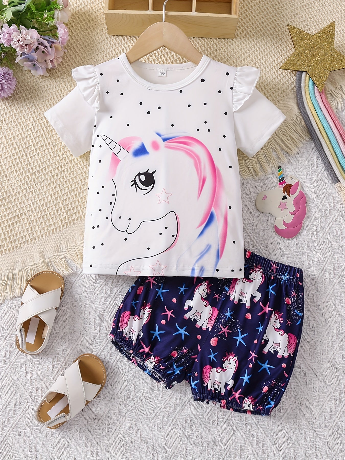 Unicorn Family Matching Outfits for Summer - Brother & Sister Set