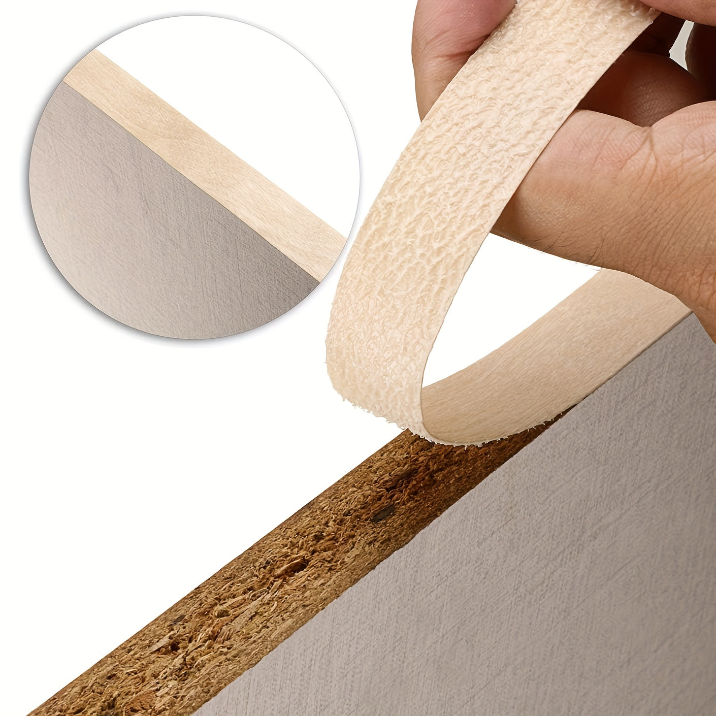 Birch Wood Veneer Edge Tape w/ Hot Melt Adhesive - 1 Roll